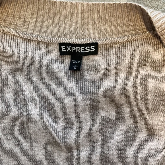 Express Long Sleeve V-Neck Sweater - Picture 2 of 2